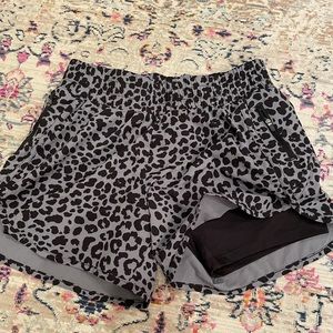 Women’s running shorts with biker short liner